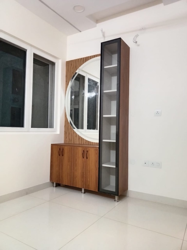 Prayer unit doors with etched glass panels