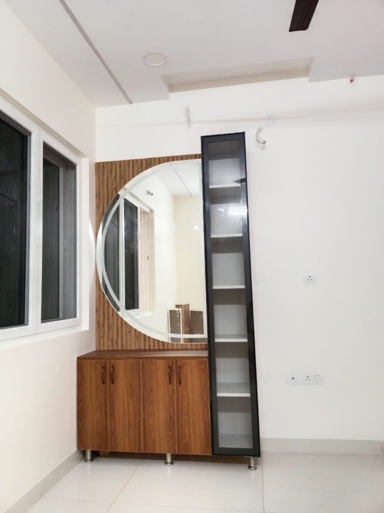 Custom cabinetry and wall panelling